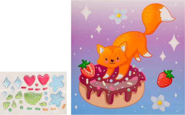 Изображение товара Набор для творчества Каляка-Маляка Яркая мозаика. Лиса ЯМКМ-ЛЖ