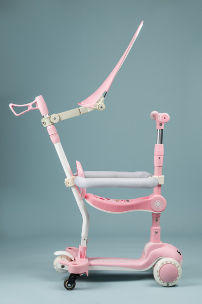 Изображение товара Самокат детский Ricos T-Rex JSCML603B (белый/розовый)