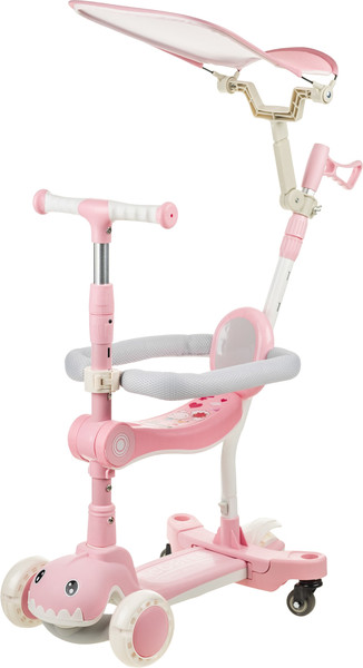Изображение товара Самокат детский Ricos T-Rex JSCML603B (белый/розовый)