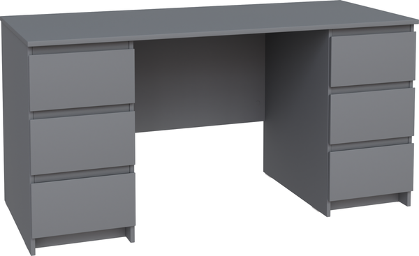 Изображение товара Письменный стол Mio Tesoro Кастор 6 ящиков 151x65 2.03.06.040.4 (серый)