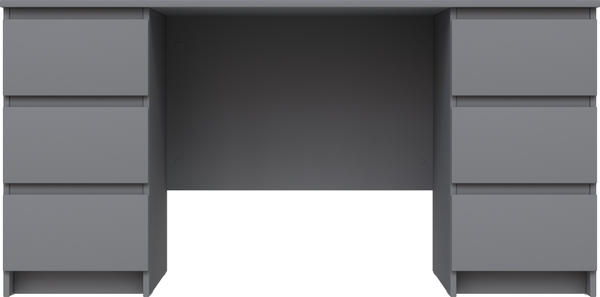 Изображение товара Письменный стол Mio Tesoro Кастор 6 ящиков 151x65 2.03.06.040.4 (серый)