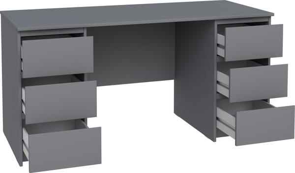 Изображение товара Письменный стол Mio Tesoro Кастор 6 ящиков 151x65 2.03.06.040.4 (серый)