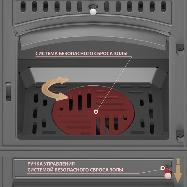 Изображение товара Печь-камин Везувий LV-12 S (антрацит)