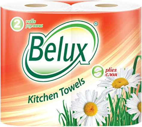Изображение товара Бумажные полотенца BELUX 2-слойные / 820 (2рул, белый)