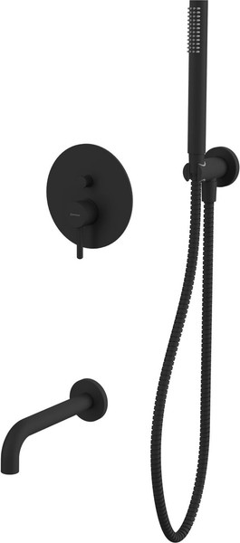 Изображение товара Душевая система со смесителем Whitecross Y YSET06BL (черный матовый)