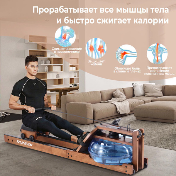 Изображение товара Гребной тренажер DFC 6205B