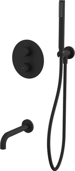 Изображение товара Душевая система со смесителем Whitecross Y YSET10BL (черный матовый)