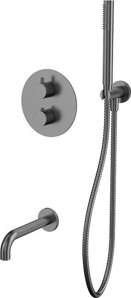 Изображение товара Душевая система со смесителем Whitecross Y YSET10GM (оружейная сталь)