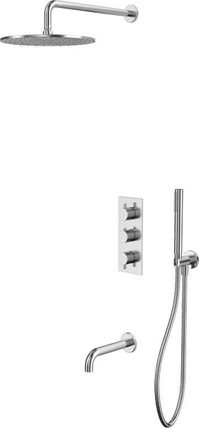 Изображение товара Душевая система со смесителем Whitecross Y YSET11NIB (брашированный никель)