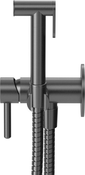 Изображение товара Гигиенический душ со смесителем Whitecross SYSYBI2GM (оружейная сталь)