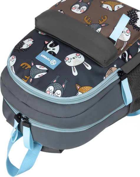 Изображение товара Школьный рюкзак Torber Class X Mini / T1801-24-BR (коричневый с орнаментом)