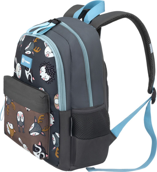 Изображение товара Школьный рюкзак Torber Class X Mini / T1801-24-BR (коричневый с орнаментом)