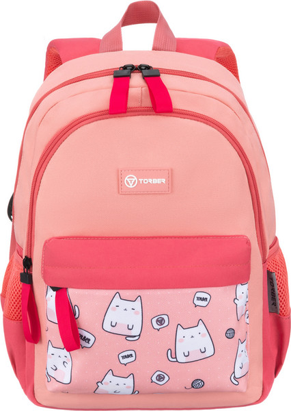 Изображение товара Школьный рюкзак Torber Class X Mini / T1801-24-P (розовый с орнаментом)