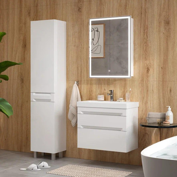 Изображение товара Шкаф-пенал для ванной EQUIL Corner 40 (напольный)