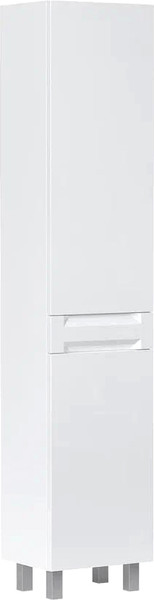 Изображение товара Шкаф-пенал для ванной EQUIL Corner 40 (напольный, с корзиной)