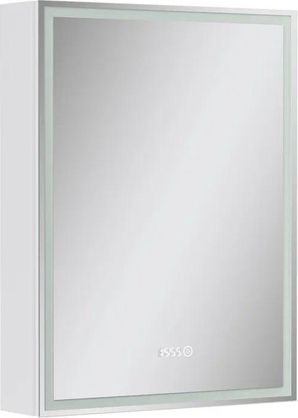 Изображение товара Шкаф с зеркалом для ванной EQUIL Corner LED 60 (с часами, правый)