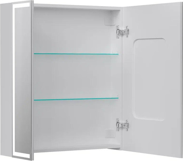 Изображение товара Шкаф с зеркалом для ванной EQUIL Corner LED 70 (с часами)