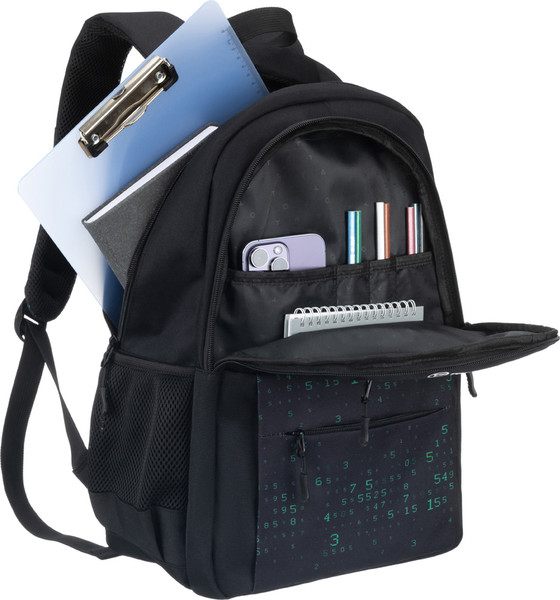 Изображение товара Школьный рюкзак Torber Class X / T2602-24-BG (черный с орнаментом)