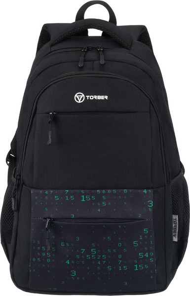 Изображение товара Школьный рюкзак Torber Class X / T2602-24-BG (черный с орнаментом)