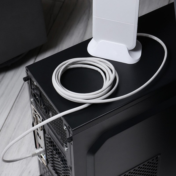 Изображение товара Кабель Rexant U/UTP CAT5E RJ45-RJ45 LSZH / 18-8006 (3м, серый)