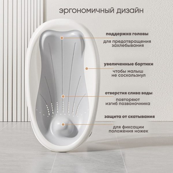 Изображение товара Горка для купания Solmax&Kids SM99495 (серый)