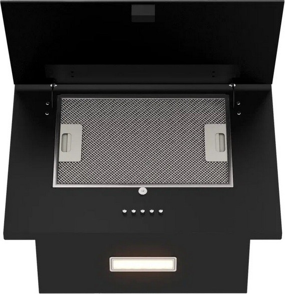 Изображение товара Вытяжка наклонная Elikor 50П-430-К3Д / 266399 (черный/черное стекло)