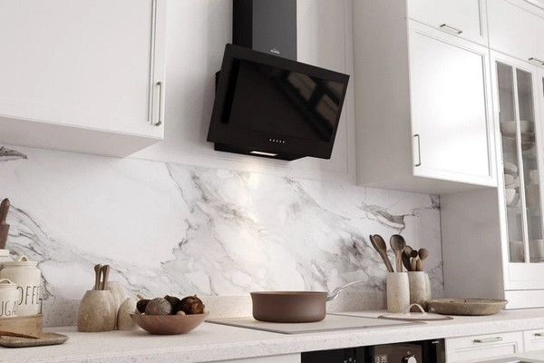 Изображение товара Вытяжка наклонная Elikor 50П-430-К3Д / 266399 (черный/черное стекло)