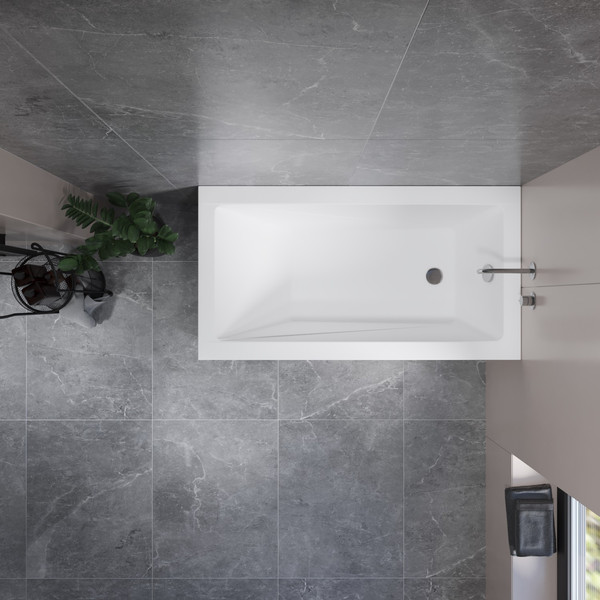 Изображение товара Ванна акриловая Lauter Estelle 120х70 / 21206020 (ножками, лицевым и торцевым экраном)