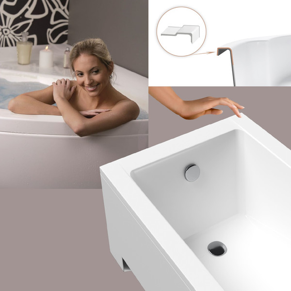 Изображение товара Ванна акриловая Lauter Estelle 130х70 / 21206030 (с ножками)