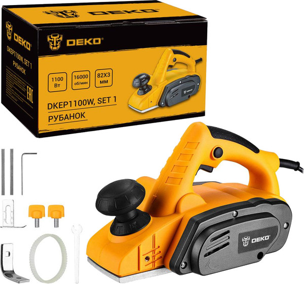 Изображение товара Электрорубанок Deko DKEP1100W SET1 / 083-1074