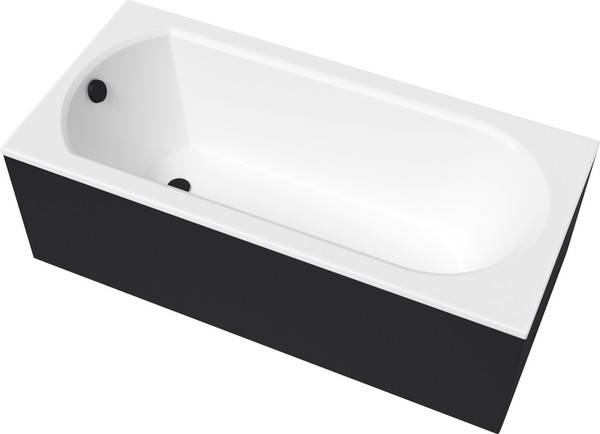 Изображение товара Ванна акриловая Lauter Haven 170x75 / 21202007 (с ножками и лицевым черным экраном)