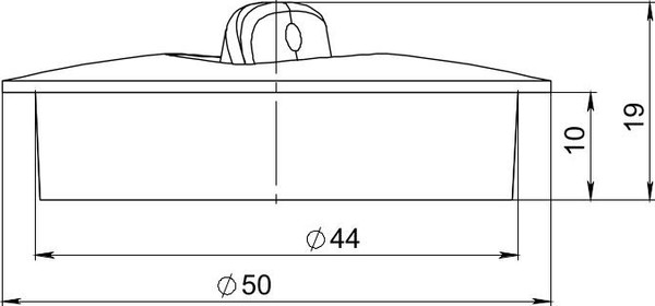 Изображение товара Пробка для ванны РМС КС-08 (резиновая)