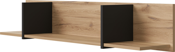 Изображение товара Полка MySTAR Арна ИВ-124.05.00 (дуб элисон светлый/персидский жемчуг/черный)