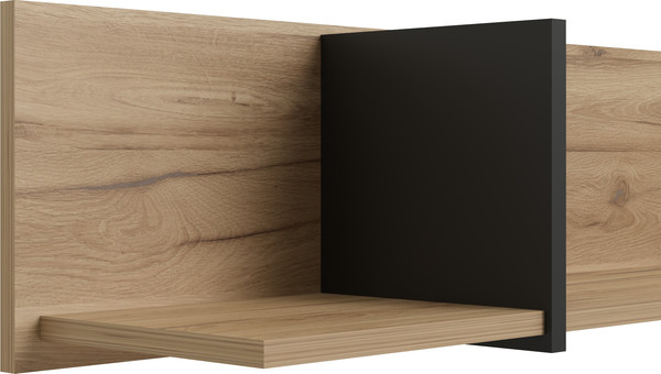 Изображение товара Полка MySTAR Арна ИВ-124.05.00 (дуб элисон светлый/персидский жемчуг/черный)