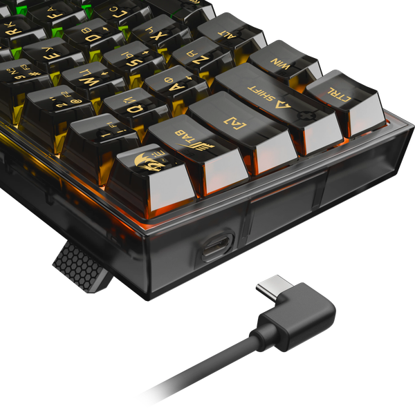Изображение товара Клавиатура Redragon Fizz RGB / 71737 (прозрачный/черный)