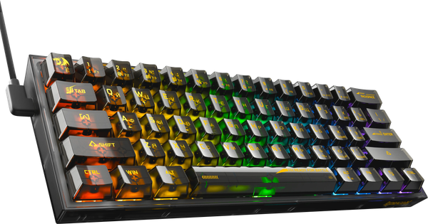 Изображение товара Клавиатура Redragon Fizz RGB / 71737 (прозрачный/черный)