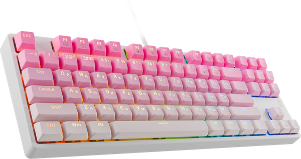 Изображение товара Клавиатура Redragon Cass RGB / 71878 (розовый/белый)