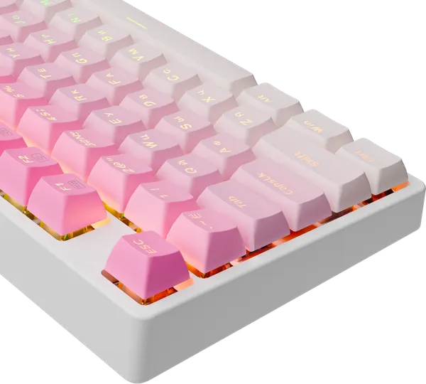 Изображение товара Клавиатура Redragon Cass RGB / 71878 (розовый/белый)