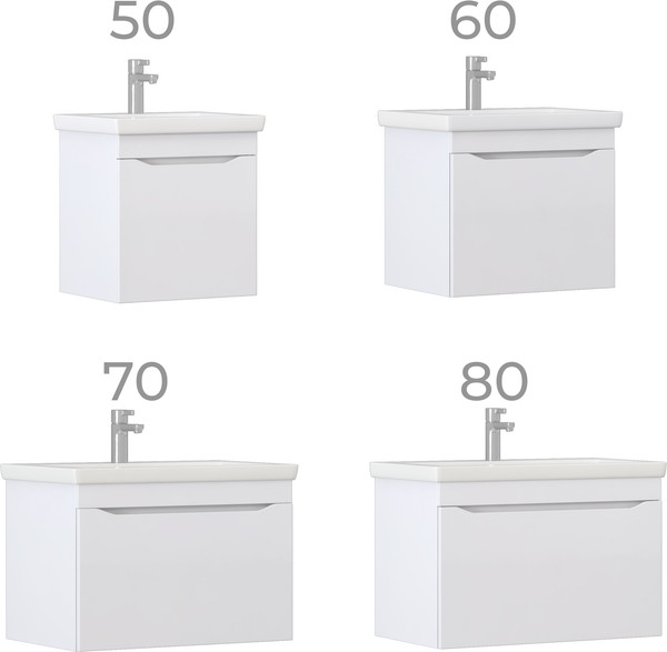 Изображение товара Тумба под умывальник Vigo Grani 600-0-1 (белый)