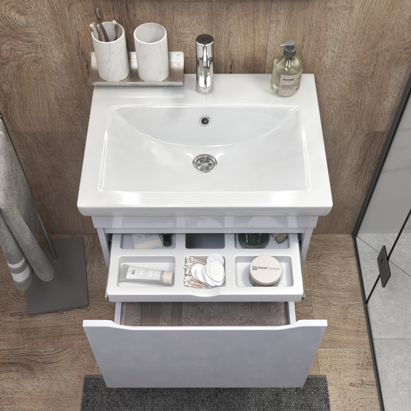 Изображение товара Тумба под умывальник Vigo Grani 600-0-1 (белый)