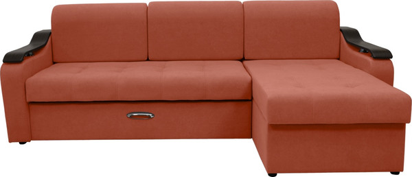 Изображение товара Диван угловой Сириус Лидер-4 с оттоманкой НПБ 260x165 (Eva 17 велюр терракотовый)