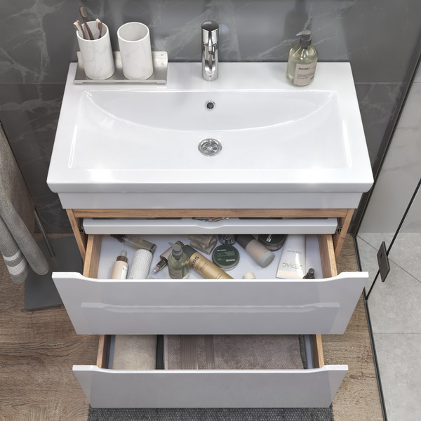 Изображение товара Тумба под умывальник Vigo Grani 800-0-2 / 203 (дуб золотой)