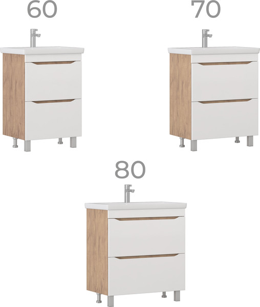 Изображение товара Тумба под умывальник Vigo Grani 800-0-2 / 203 (дуб золотой)