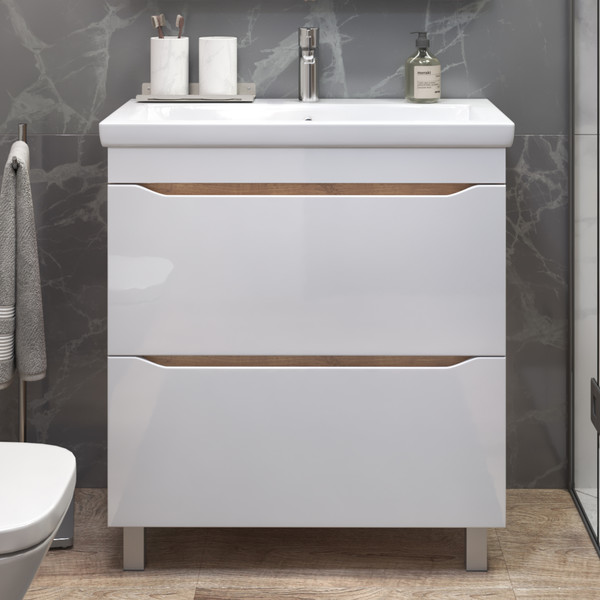 Изображение товара Тумба под умывальник Vigo Grani 800-0-2 / 203 (дуб золотой)