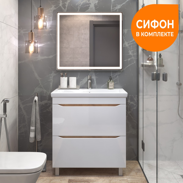 Изображение товара Тумба под умывальник Vigo Grani 800-0-2 / 203 (дуб золотой)