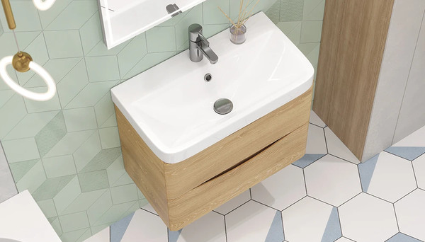 Изображение товара Тумба для ванной Velvex Clay 700-0-2 / tp.CLA.9595.70.2Y (дуб верона)