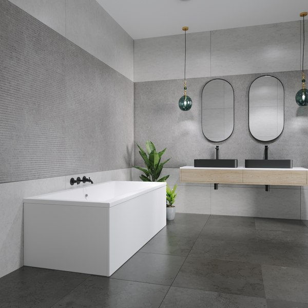 Изображение товара Ванна акриловая Lauter Oasis 165х75 / 21203065 (с ножками, лицевым и торцевым экраном)