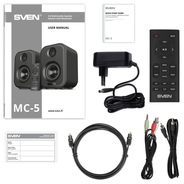 Изображение товара Мультимедиа акустика Sven MC-5 (серый)