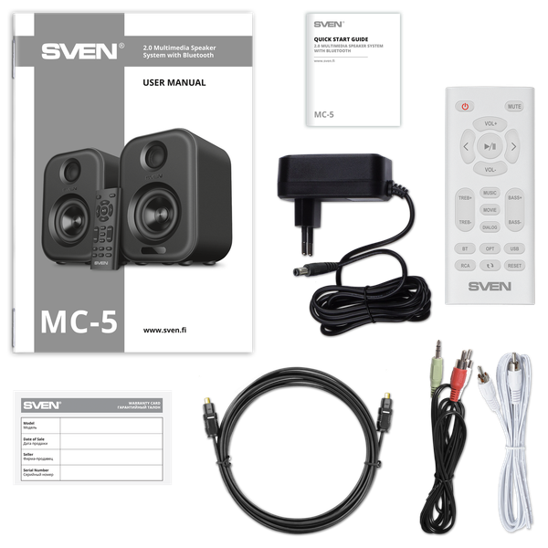 Изображение товара Мультимедиа акустика Sven MC-5 (белый)