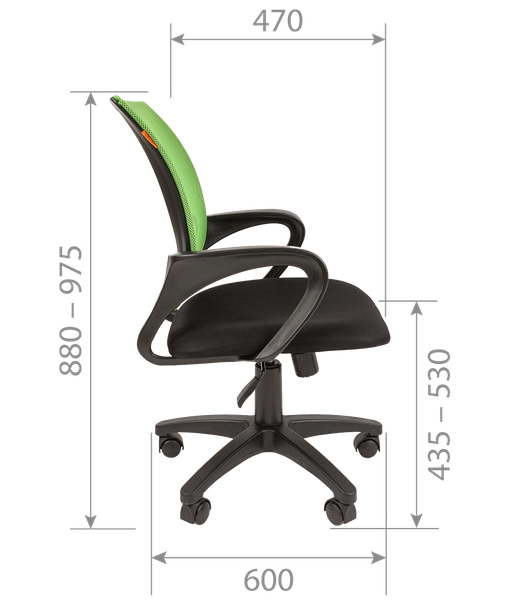 Изображение товара Кресло офисное Chairman 696 (экопремиум, черный)